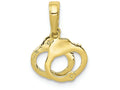 FJC Finejewelers 10k Yellow Gold Handcuffs Charm
