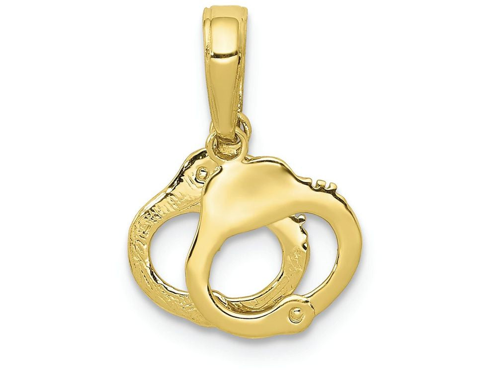 FJC Finejewelers 10k Yellow Gold Handcuffs Charm