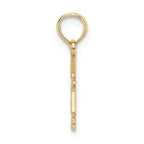 FJC Finejewelers 10k Yellow Gold Rn Caduceus Charm