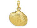 FJC Finejewelers 10k Yellow Gold Medium Clam Shell Charm