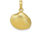 FJC Finejewelers 10k Yellow Gold Medium Clam Shell Charm