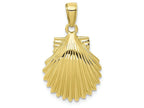 FJC Finejewelers 10k Yellow Gold Scallop Shell Charm