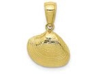 FJC Finejewelers 10k Yellow Gold Small Clam Shell Charm