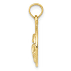 FJC Finejewelers 10k Yellow Gold Double Dolphin Circle Charm