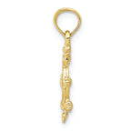 FJC Finejewelers 10k Yellow Gold Ship Wheel Charm