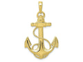 FJC Finejewelers 10k Yellow Gold Anchor with Rope Charm