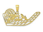 FJC Finejewelers 10k Yellow Gold Air Boat Charm