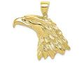 FJC Finejewelers 10k Yellow Gold Eagle Head Charm