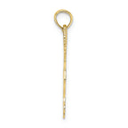 FJC Finejewelers 10k Yellow Gold Cheerleader with Pom-poms Charm