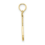 FJC Finejewelers 10k Yellow Gold Tennis Racquet Charm