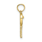 FJC Finejewelers 10k Yellow Gold Tennis Racquets Charm