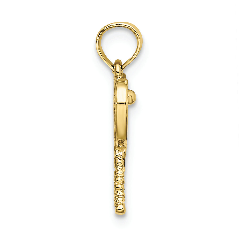 FJC Finejewelers 10k Yellow Gold Tennis Racquets Charm