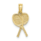 FJC Finejewelers 10k Yellow Gold Tennis Racquets Charm