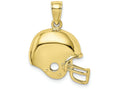 FJC Finejewelers 10k Yellow Gold Football Helmet Charm