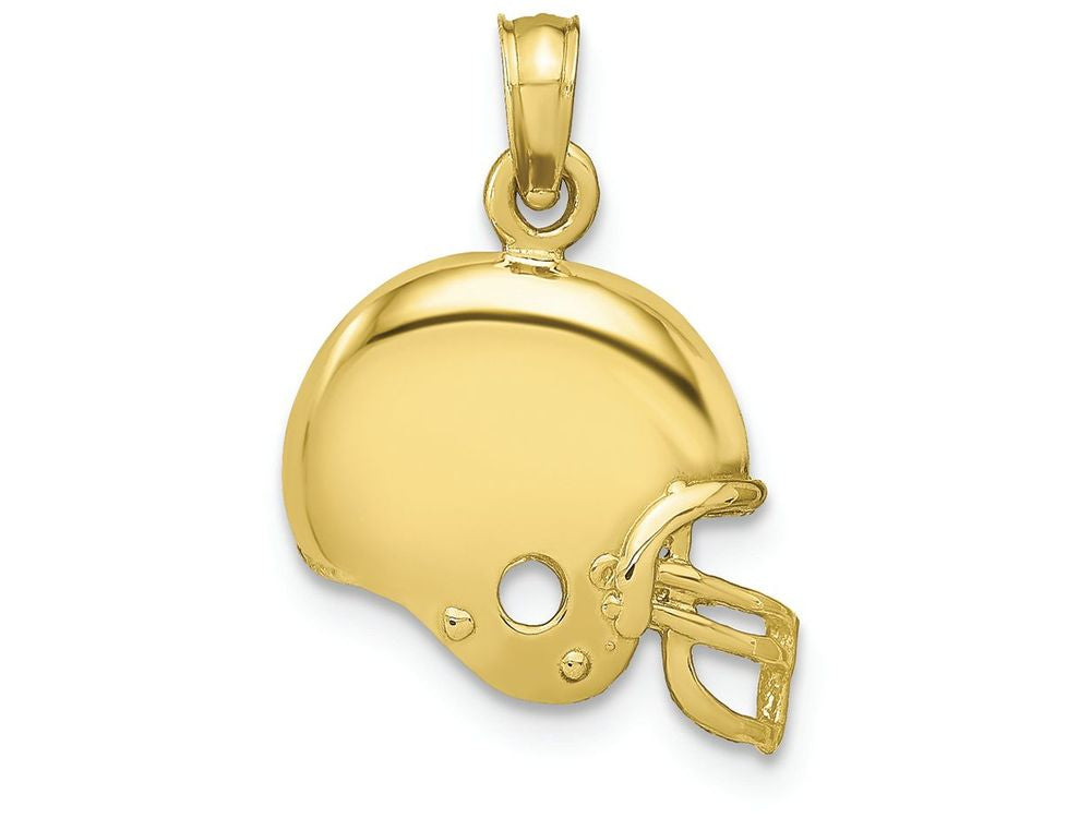 FJC Finejewelers 10k Yellow Gold Football Helmet Charm