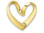 FJC Finejewelers 10k Yellow Gold Mini Heart Slide Open Charm