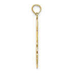 FJC Finejewelers 10k Yellow Gold #1 Dadvertical Solid with Block Letters Charm