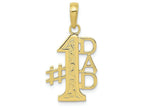 FJC Finejewelers 10k Yellow Gold #1 Dad Charm