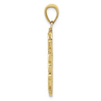 FJC Finejewelers 10k Yellow Gold Nugget Dad Dogtag Charm
