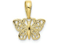 FJC Finejewelers 10k Yellow Gold Filigree Butterfly Charm