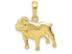FJC Finejewelers 10k Yellow Gold Bulldog Charm