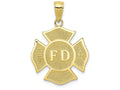 FJC Finejewelers 10k Yellow Gold F.d. Maltese Cross Fire Department Charm