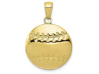 FJC Finejewelers 10k Yellow Gold Bright Cut Baseball Charm