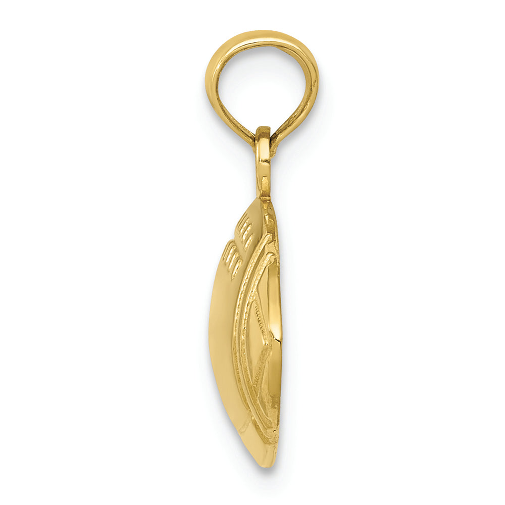 FJC Finejewelers 10k Yellow Gold Football Charm