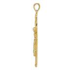 FJC Finejewelers 10k Yellow Gold Large Inri Crucifix Charm