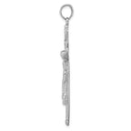 FJC Finejewelers 10k White Gold Large Inri Crucifix Charm