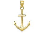 FJC Finejewelers 10k Gold Polished Anchor Charm
