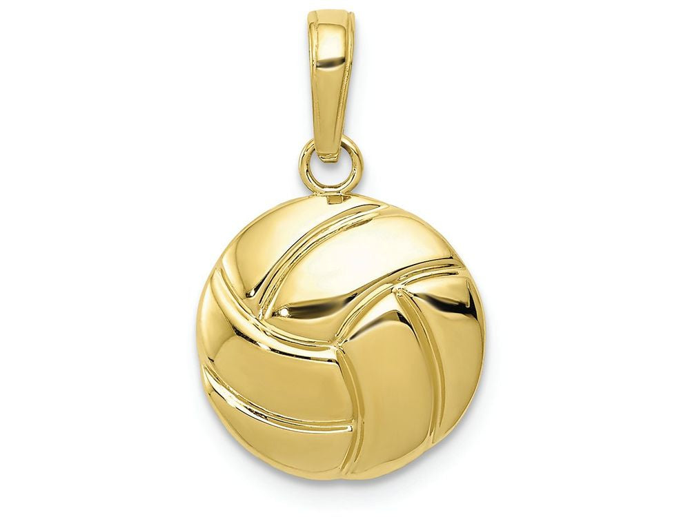 FJC Finejewelers 10k Gold Polished Volleyball Charm