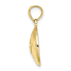 FJC Finejewelers 10k Yellow Gold Soccer Ball Charm Polish Textured