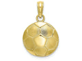 FJC Finejewelers 10k Yellow Gold Soccer Ball Charm Polish Textured