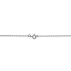 FJC Finejewelers 20 Inch 10k White Gold Carded Cable Rope Chain Necklace