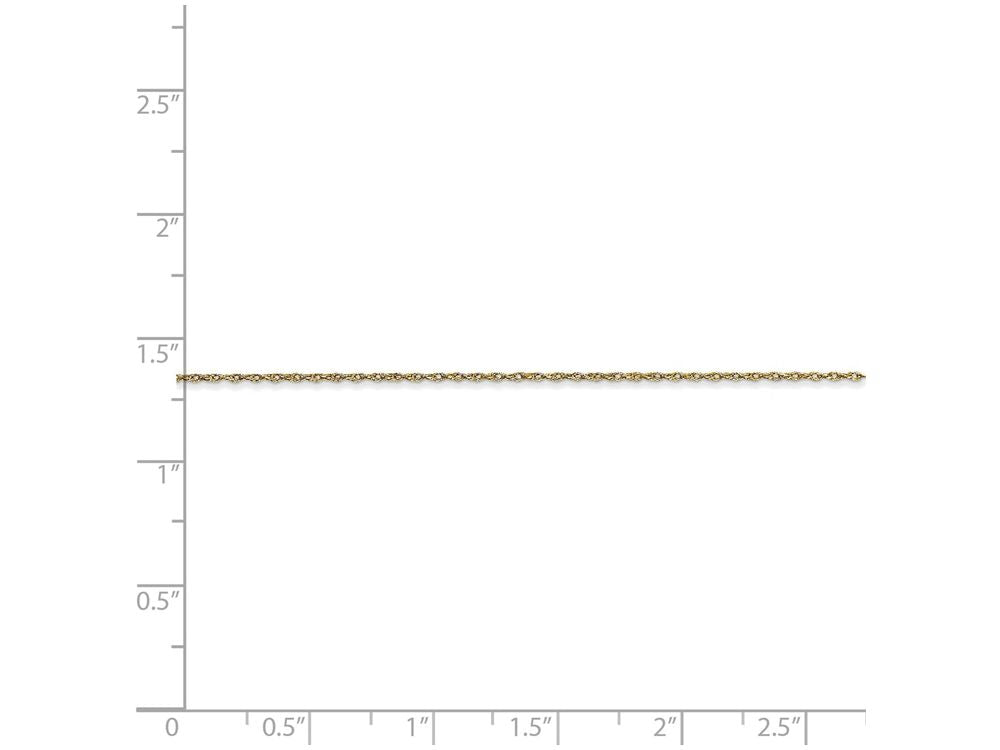 FJC Finejewelers 18 Inch 10k Carded Cable Rope Chain Necklace
