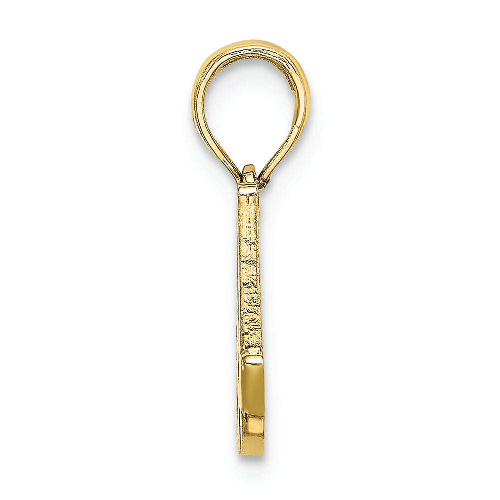 FJC Finejewelers 10k Yellow Gold A Script Initial Charm