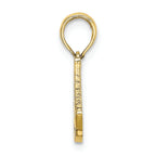 FJC Finejewelers 10k Yellow Gold A Script Initial Charm