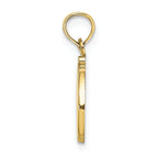 FJC Finejewelers 10k Yellow Gold D Script Initial Charm