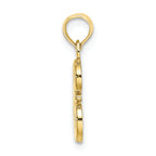 FJC Finejewelers 10k Yellow Gold E Script Initial Charm