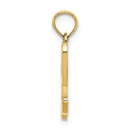 FJC Finejewelers 10k Yellow Gold L Script Initial Charm