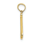 FJC Finejewelers 10k Yellow Gold N Script Initial Charm