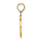 FJC Finejewelers 10k Yellow Gold O Script Initial Charm