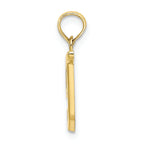 FJC Finejewelers 10k Yellow Gold T Script Initial Charm