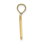 FJC Finejewelers 10k Yellow Gold W Script Initial Charm