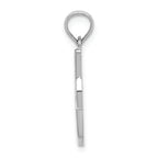 FJC Finejewelers 10k White Gold I Script Initial Charm