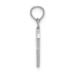 FJC Finejewelers 10k White Gold P Script Initial Charm