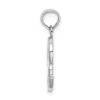 FJC Finejewelers 10k White Gold R Script Initial Charm