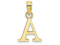 FJC Finejewelers 10k Yellow Gold A Block Initial Charm