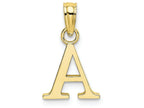 FJC Finejewelers 10k Yellow Gold A Block Initial Charm